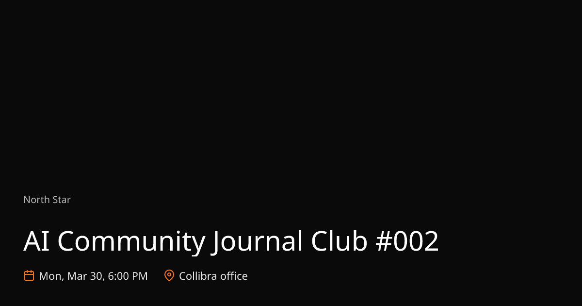 AI Community Journal Club #002 | Etoile